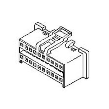 MOLEX Board Connector, 30 Contact(S), 2 Row(S), Female, 0.079 Inch Pitch, Crimp Terminal, Locking,  512423000